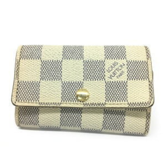 Louis Vuitton Multicle Damier White Case Leather Azur - Picture 1 of 7